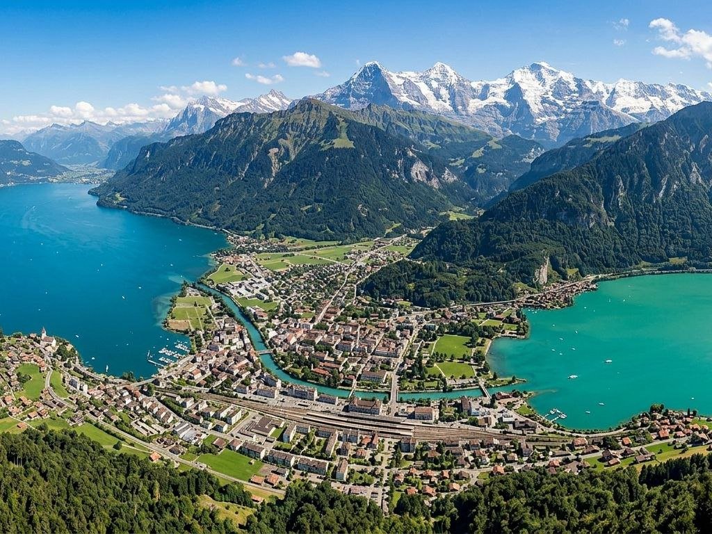 things to do in interlaken switzerland aerial view lakes